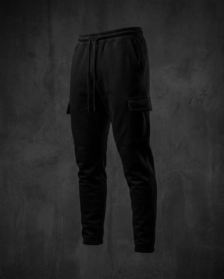 Out of Office Tapered cargo fleece pant design preview